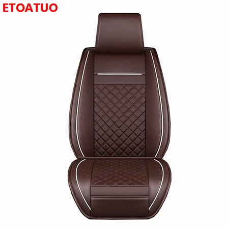 Front seat 1pcs ETOATUO универсальные кожаные чехлы для автомобильных сидений для Subaru все модели forester BRZ XV Outback Legacy автостайлинг Автоаксессуары - Название цвета: Front seat 1pcs