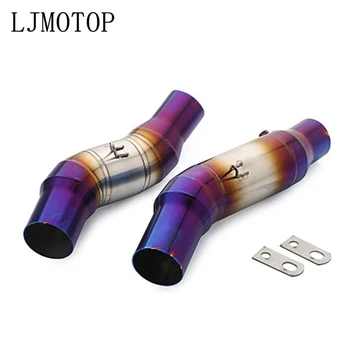 

For Z1000 Motorcycle Exhaust Muffler Middle Pipe Adapter Inlet Slip-On Connector For Kawasaki Z1000 2010-2019 Z 1000 Accessories