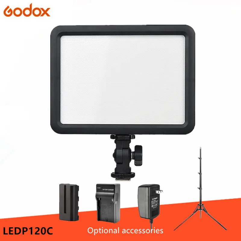 Godox ультра тонкий LEDP120C 3300K ~ 5600K яркость Регулируемый студийный Видео непрерывный