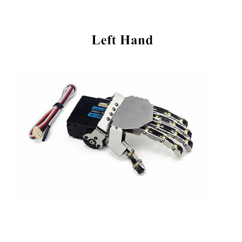 Robot Hand-Five Fingers/Metal Manipulator Arm/Mini Bionic Hand/Humanoid Robot Arm/Gripper/Car Accessories/Left/Right/DIY RC