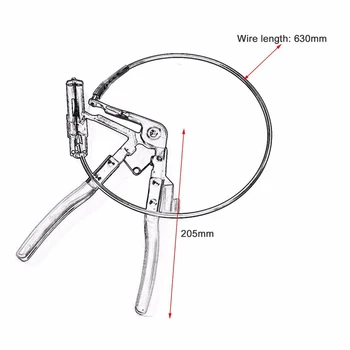 

Type Flexible Wire Pliers Clamp Removal Tools Chrome vanadium steel Self tightening Equipment