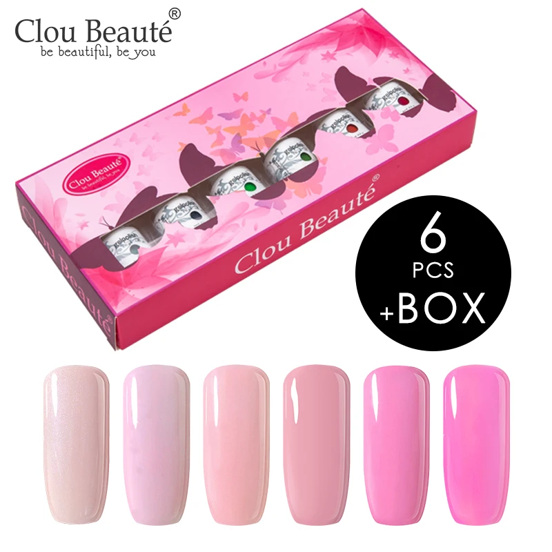 Clou Beaute 85 цветов Гель-лак подарочный набор Полупостоянный светодиодный Гель-лак для ногтей набор лак для ногтей цветная Серия 6 шт/8 шт 8 мл - Цвет: ZH15-6pcs(gift box)