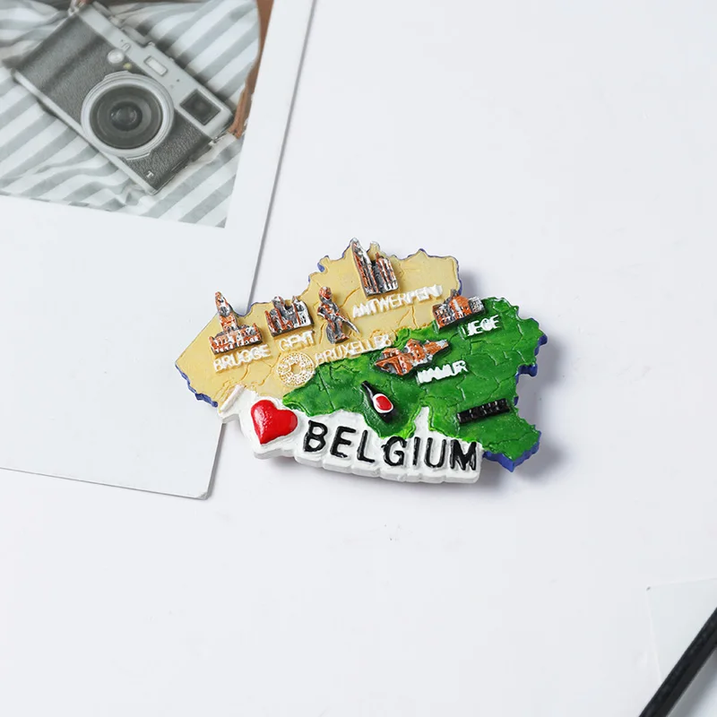 Бельгия креативные путешествия бруссель магнит холодильник 3D наклейка на