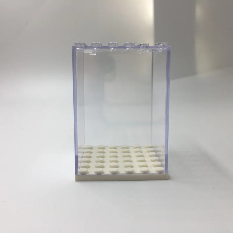 

Display Box Building Blocks mini figure Transparent Box Panel Box 6*6 Square Box Compatible with Lego