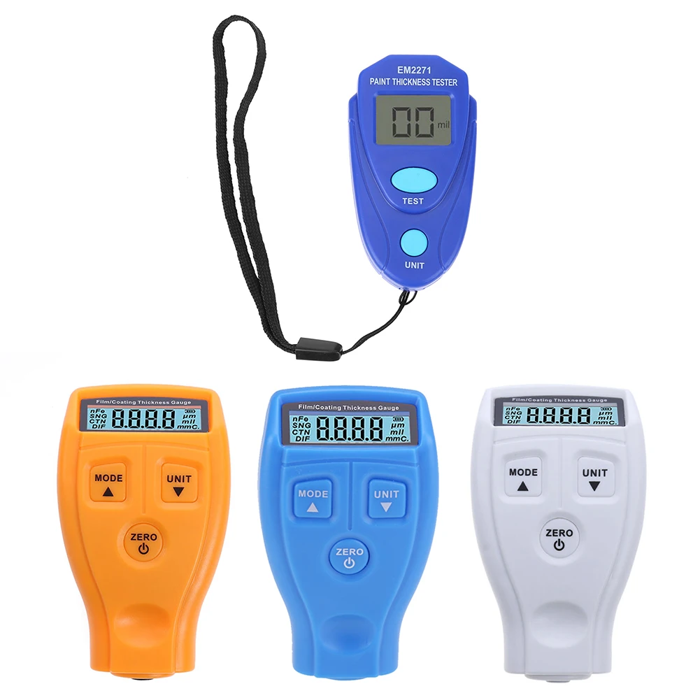 GM200/EM2271 Thickness Gauge Coating Painting Tester Ultrasonic Film Mini Car measuring Paint Russian English Manu | Инструменты