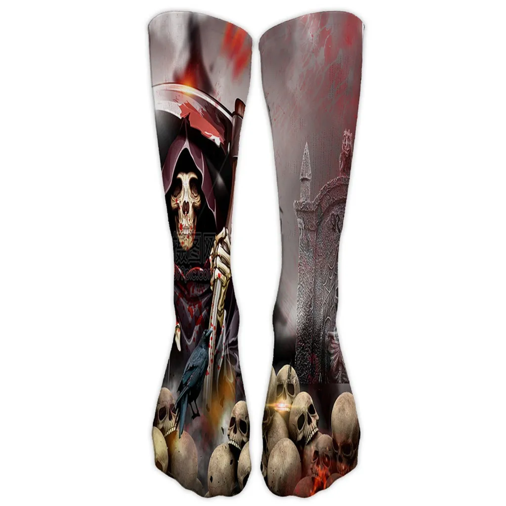 Повседневные носки для работы и бизнеса, 3D, стиль, Хэллоуин, с принтом в виде тыквы, женские носки, средние спортивные носки, новые, карнавальные, женские, Meias