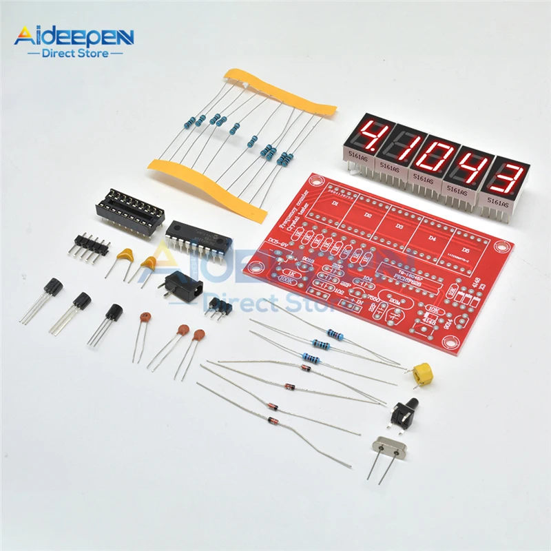 Description Picture 2 of item1Hz-50MHz LED Digital Crystal Oscillator Frequency Counter Tester Meter DIY Kits 5 Digital Resolution Frequency Meters
