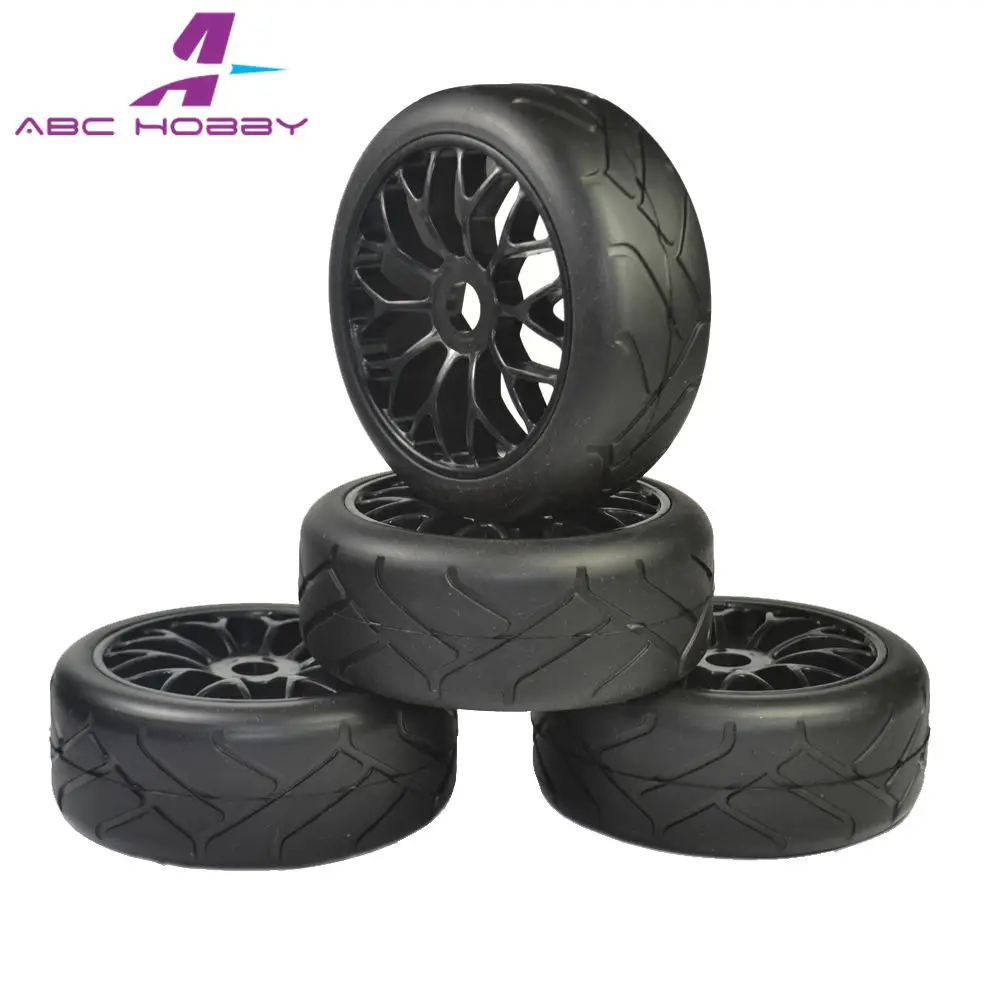 

1 Pair RC Car Short Course 1/8 Scale On-Road Buggy Tire Set for 1/8 Losi 5ive T Rovan LT Kingmotor X2 BAJA 4WD