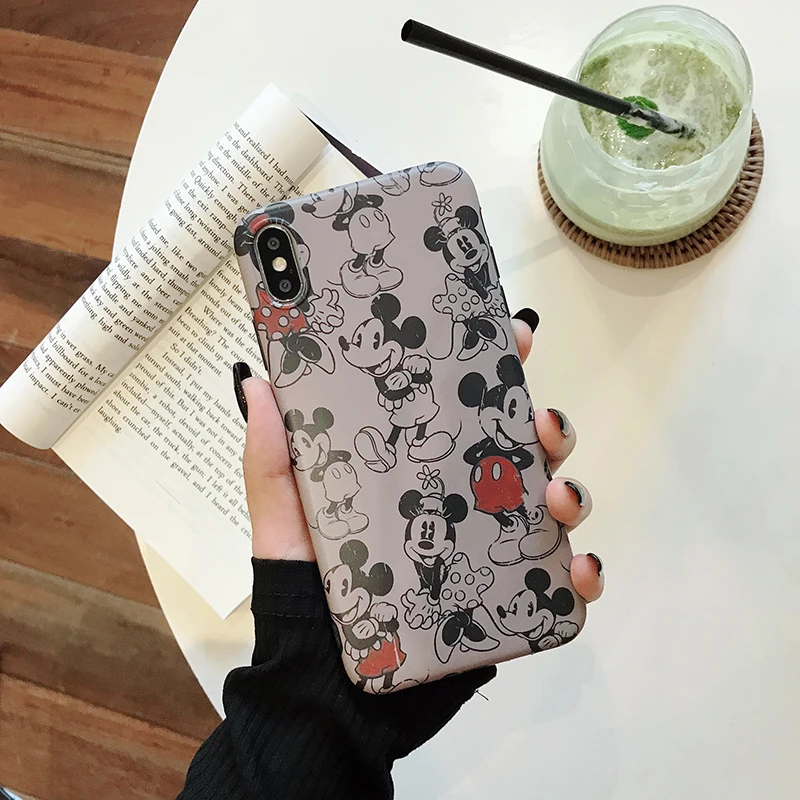 Чехол для телефона в стиле ретро с изображением Микки Мауса Для IPhone 11Pro Max, чехол для IPhone X XS 6 6 s 7 8 11 Plus, мягкий силиконовый чехол