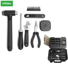 MIIIW bricolage trousse à outils général ménage outil à main avec tournevis clé marteau règle boîte à outils(China)