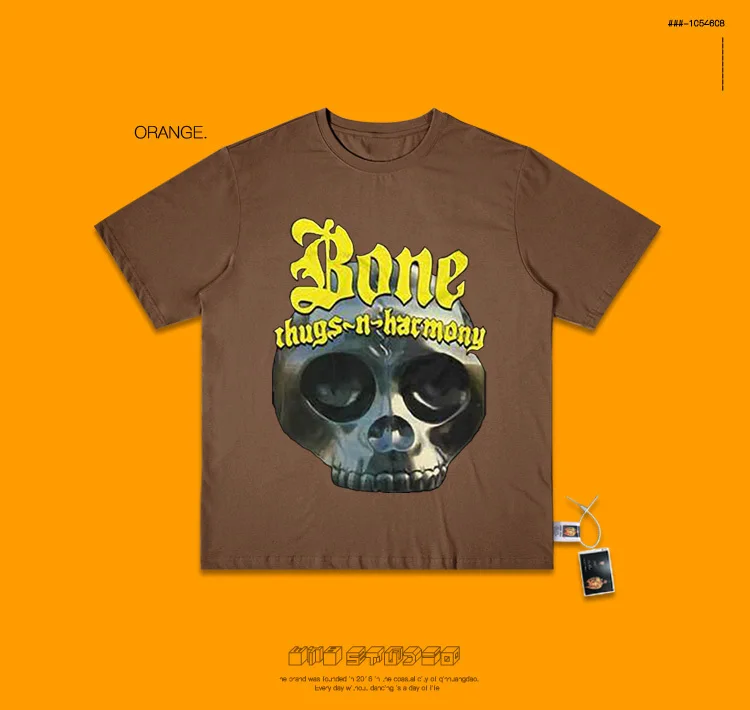 Бренд Tide футболка Bone Thugs N Harmony используется тяжелый короткий рукав для мужчин и женщин хип-хоп рок