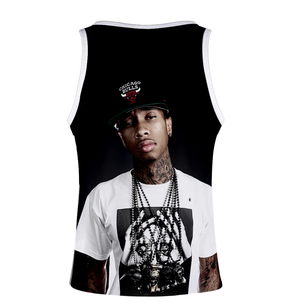 Новинка,, Tyga, 3D принт, топы, женские, мужские, летние, крутые, без рукавов, жилет,,, Повседневная Уличная одежда