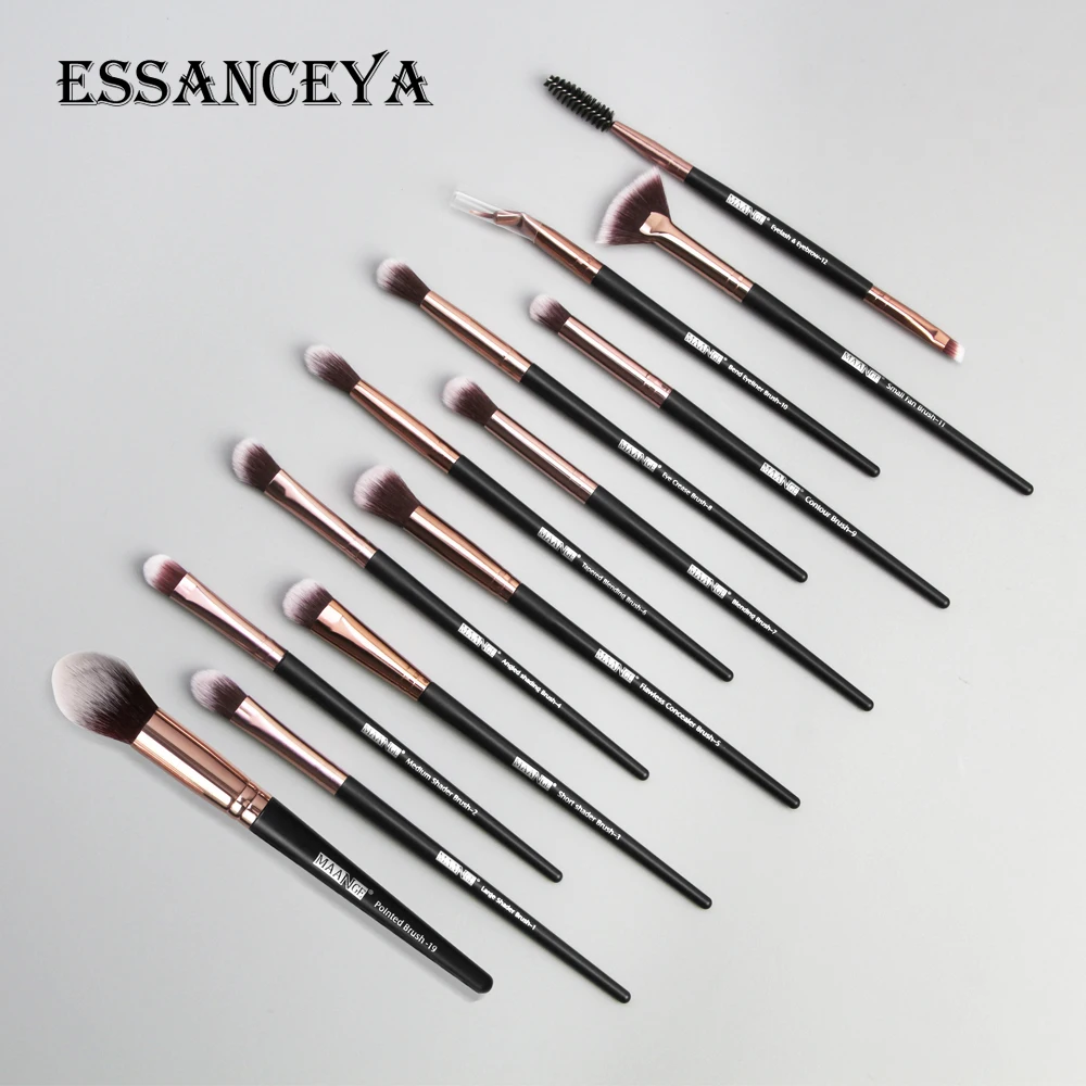 ESSANCEYA 13 шт. Профессиональные кисти для макияжа Набор ресниц бровей тени Пудра основа Кисти косметические кисти для макияжа инструменты