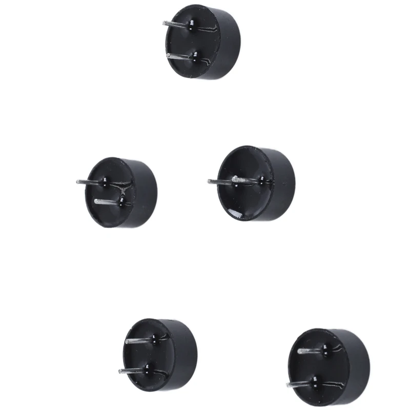 5 шт. непрерывное электронное Buzzer 2 контактный DC 3/5 V-9x4,2mm-черный