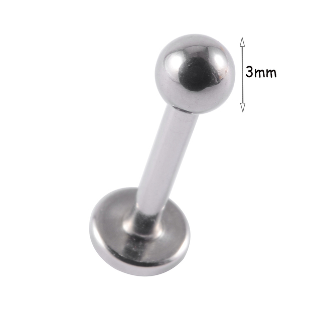 Stainless Steel Heart Ball Moon Labret Stud Lip Ring Earring Ear Studs Ear Cartilage Tragus Helix Lobe Piercing Body Jewelry