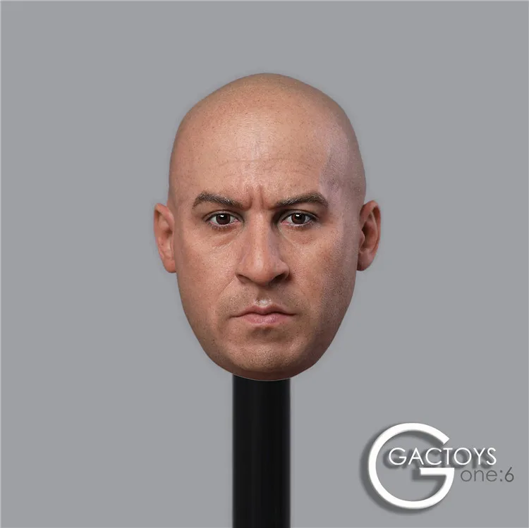 GACTOYS GC030 1/6 вырезанная Мужская голова вин дизельная голова скульптурная фигурка модель игрушки F 12 дюймов бледная кожа femal Body