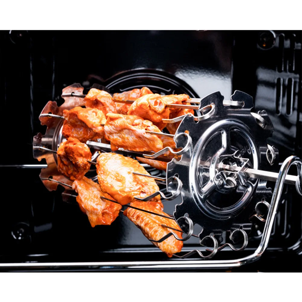 Серебряный Brochettes производитель открытый печь гриль аксессуары инструменты нержавеющая сталь нетоксичный шампур кебаб клетка Кухня барбекю жаровня