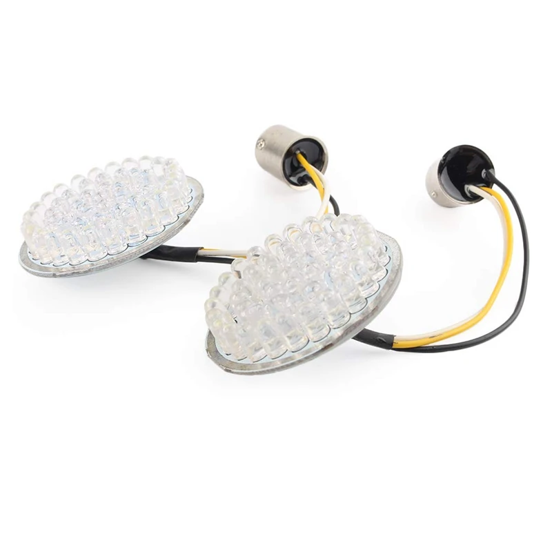 2 дюйма 48-Led ксеноновые фары Drl Янтарный указатель поворота для Харли Дэвидсон модель 1157 розетки