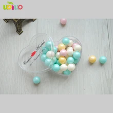 10 шт. PS пластиковая коробка для конфет пользовательские печатные названия прозрачная коробка для свадебных сувениров(добавить названия бесплатно