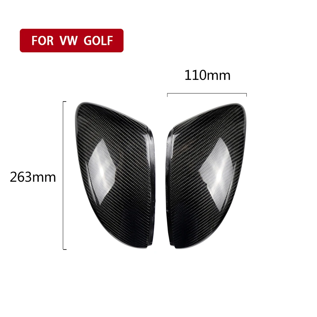 Замена для Golf 6 MK6 2009-2013 1 пара Зеркала заднего вида автомобиля зеркало на дверь углеродное волокно отделка крышки