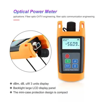 

2020 Optical Power Meter -70~+10 Fiber Optic Cable Tester Automatic shutdown For SC CATV Test dBm/ dB/ uW