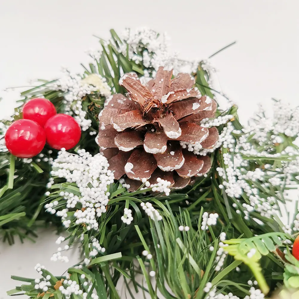 Рождественские украшения для дома из ротанга праздничный ротанговый венок