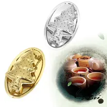 Рождественская елка Форма инфузионное чайное ситечко с отрывными листами блокировки специи фильтр гаджет