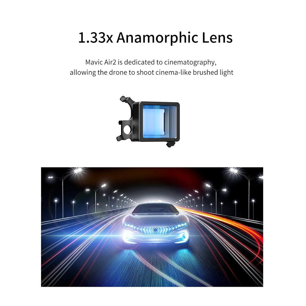 Ulanzi DR-03 1.33X Anamorphic lens for DJI Mavic AIR 2 Macro Fisheye HD Wide Angle Lens for DJI Mavic AIR 2 Drone Accessories