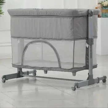 

Crib Splicing Large Bed Portable Multi-functional Crib Bed Bb Bed For Newborns