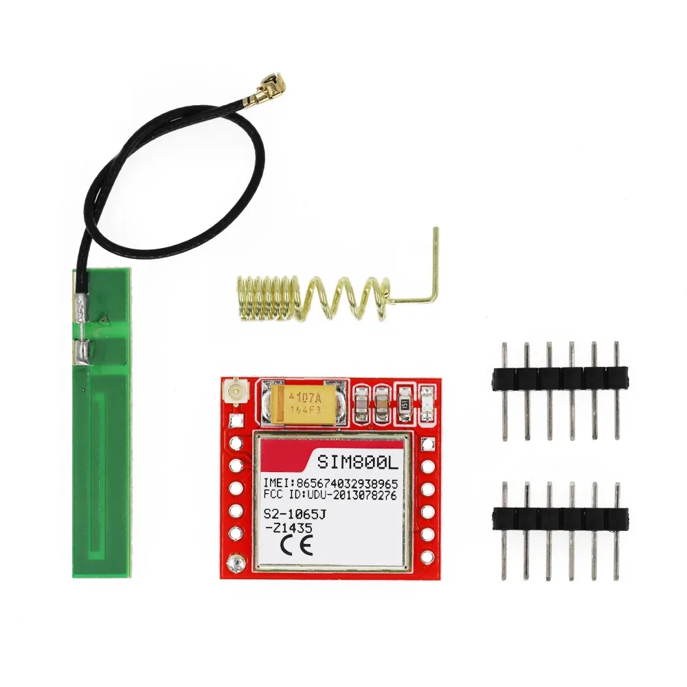Маленький модуль SIM800L GPRS GSM комплект карта MicroSIM Core BOard Quad-band ttl последовательный порт с антенной