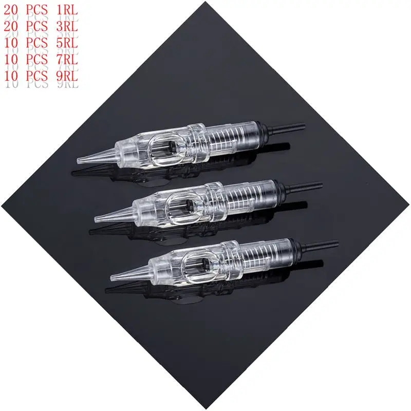 Disposable Microblading Eyebrow Tattoo Needles Mix 1R 3R 5R 7R 9R Sterilized Permanent Makeup Cartridge Needles