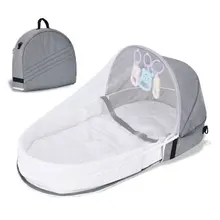 

Portable Travel Baby Nest Multi-function Baby Bed Crib with Mosquito Net Foldable Babynest Bassinet Infant Sleep Children's Bed