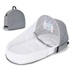 Lit de voyage Portable pour bébé, berceau multifonction avec moustiquaire, couffin pliable pour nourrissons, lit pour enfants 