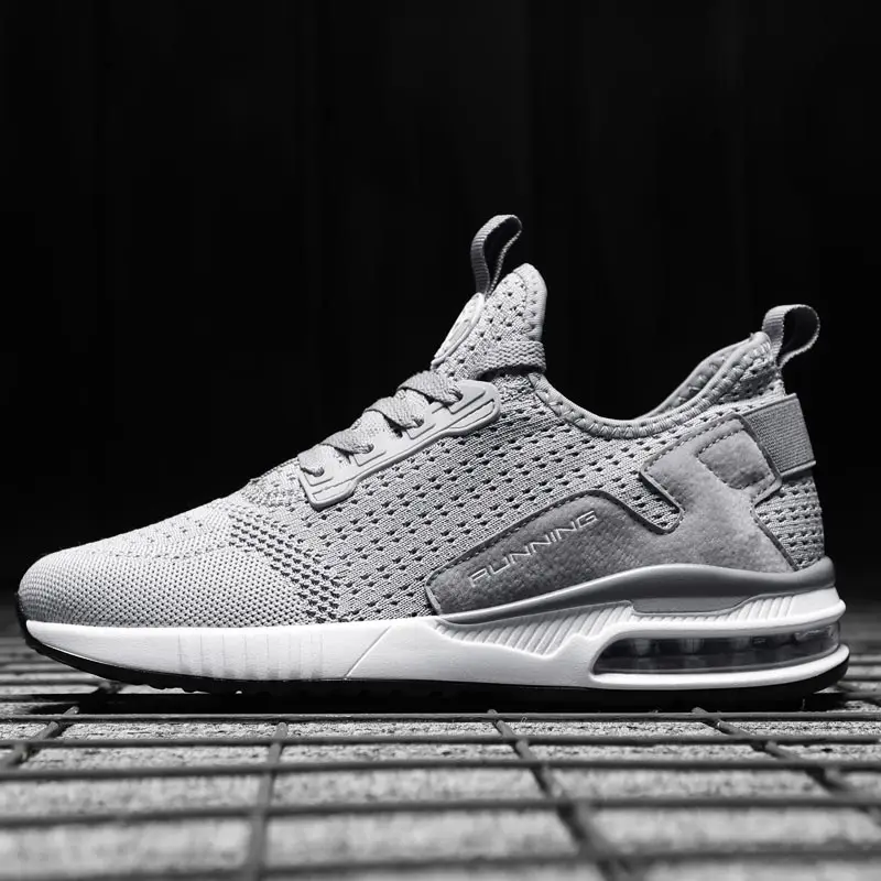 Zapatillas deportivas con cámara de aire para mujer, zapatos transpirables  para correr, tenis, gimnasio, color gris, para verano, E 239|Zapatillas de  correr| - AliExpress