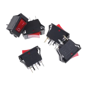 

5PCS Switch Wholesale Red Boat Rocker Switch AC15A/250V 20A/125V ON-OFF SPST 2 3 Pins Boat Rocker Position