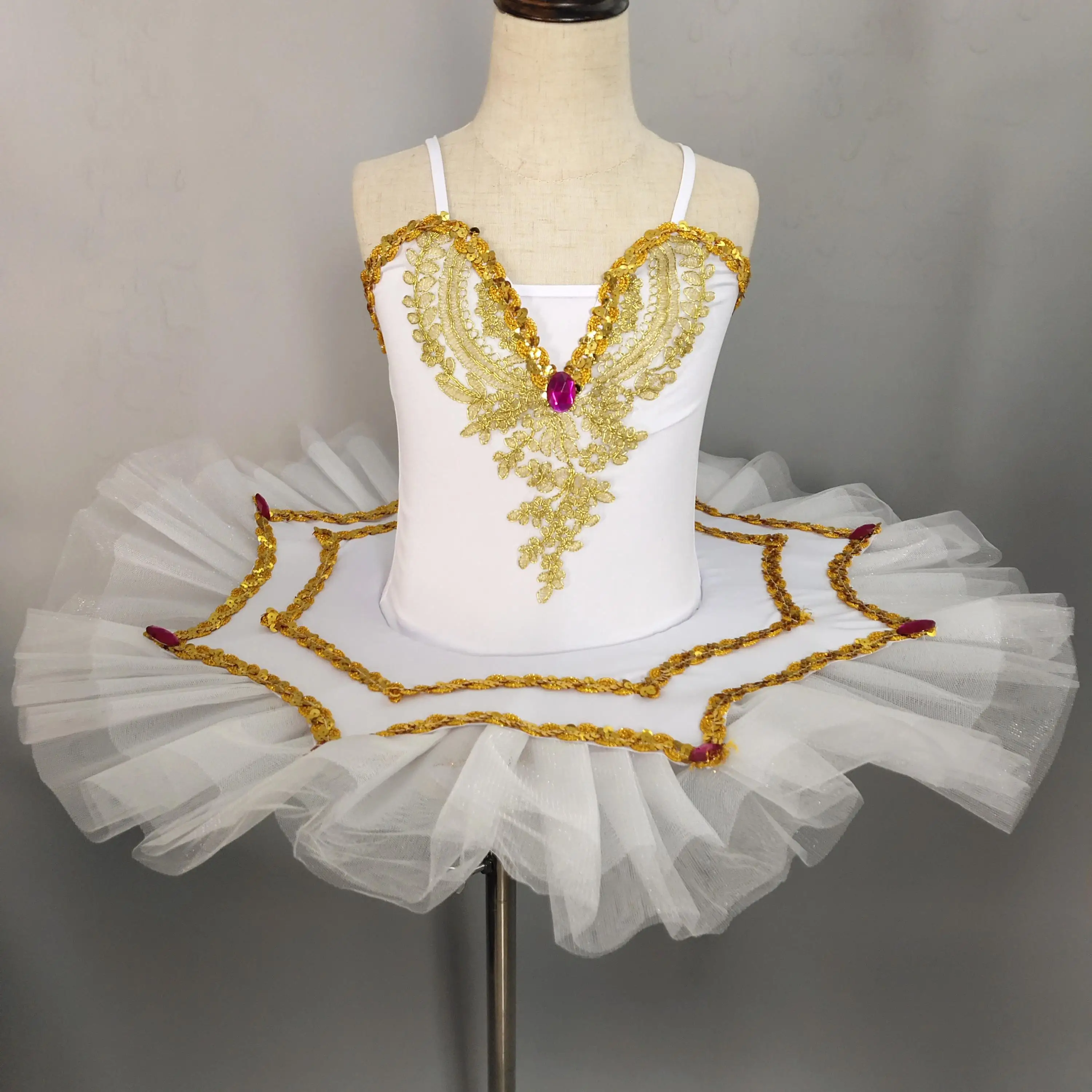 Girls Ballet Dress Tutu Kids Dance Clothing Costumes Leotards