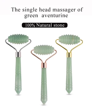 

Aventurine Facial Roller Single Head Jade Massager Anti Wrinkles Eyes Dark Circle Firming Lifting Beauty Tool for Women Massage