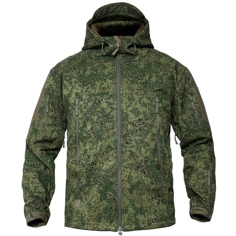 Military Winter Jacket Men Army Tactical Coats Soft Shell Fleece