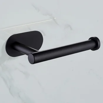 

Stainless Steel Roll Paper Rack Wall Mount Bathroom Toilet Tissue Holder Self Adhesive Punching Kitchen Towel Rack Holders