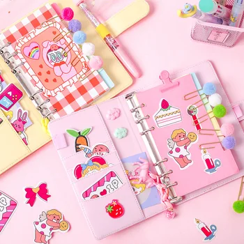 

12 Types Girly Handbook Ledger Square Loose Leaf Fresh Diary Cute Korean Notebook DIY Handbook Candy Color Hand Book
