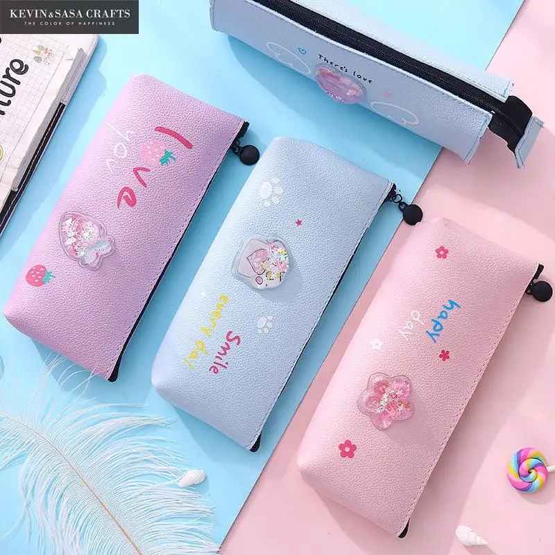 Блестящий Карандаш Чехол Kawaii школьные принадлежности канцелярские подарок