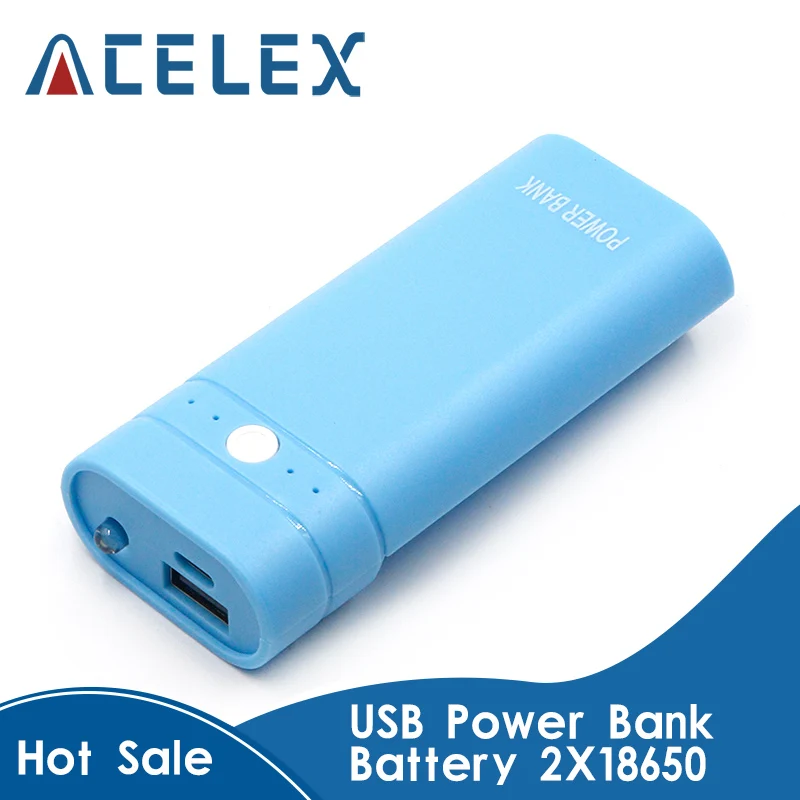 Kebidumei 2x18650 USB портативное зарядное устройство для аккумулятора DIY коробка