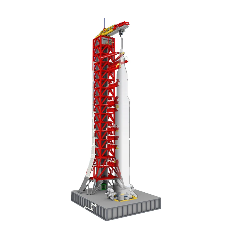 Космическая Серия Apollo Saturn V Запуск пупочная башня для 21309 Technic строительные блоки