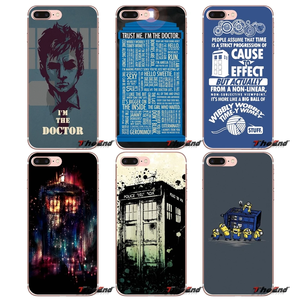 

Doctor Who Tardis Police Box Silicone Case For Samsung Galaxy S9 Plus Note 8 One Plus oneplus 5T Meizu M5s LG V30 HTC U11