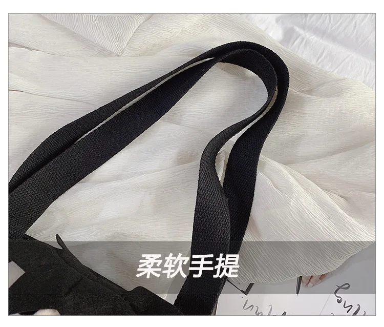 

Canvas Bag Women's Shoulder INS Korean-style Students Tutorial Book Bag Personalized & Creative Wang Zi Doll Shoulder Bag Shoppi