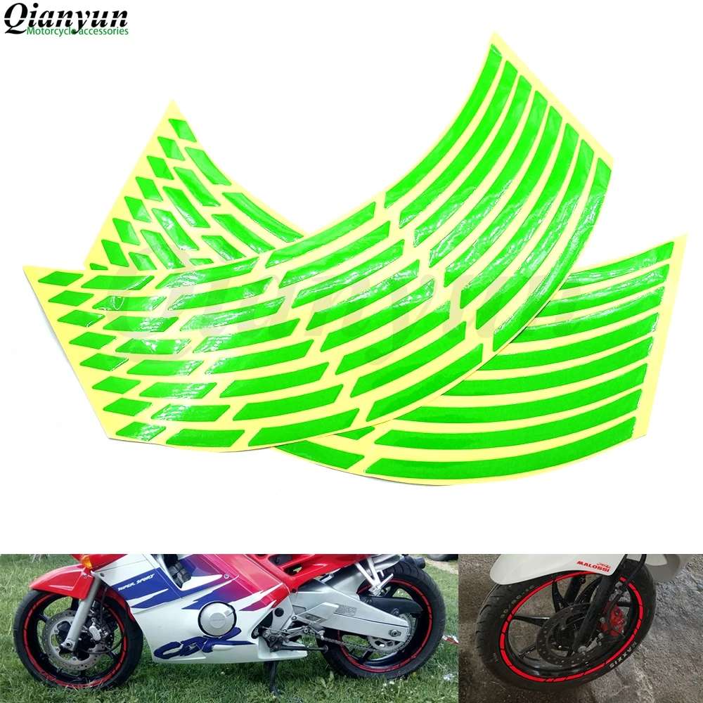 Универсальная автомобильная мотоциклетная наклейка на шину светоотражающая лента наклейка для kawasaki ZXR400 GPZ500S/EX500R NINJA ZR750 ZEPHYR Z750S