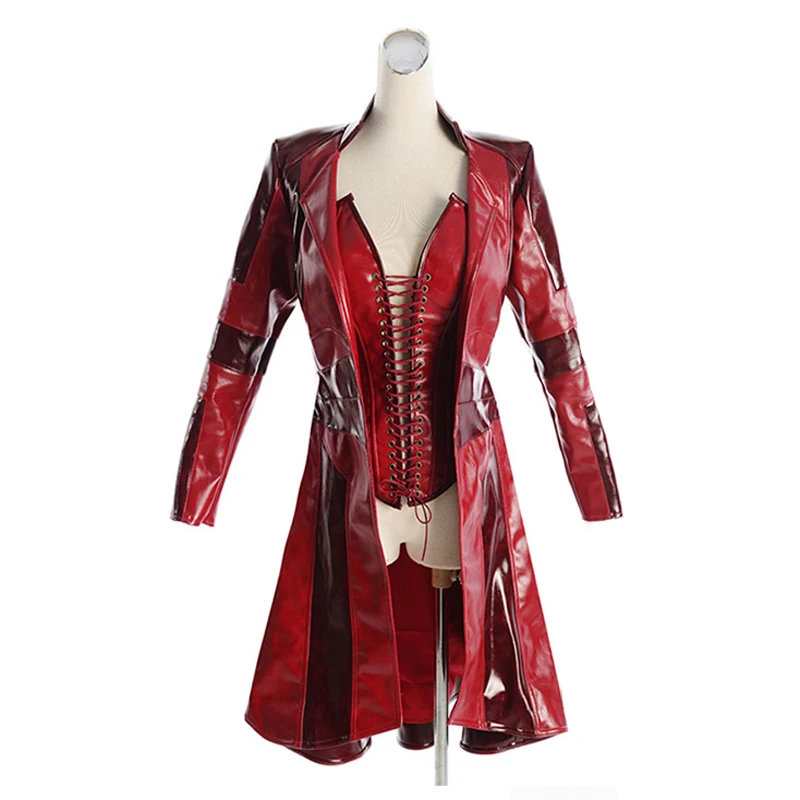 

AVENGERS Scarlet Witch Wanda cosplay costume red jacket custom made