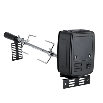 

Easy Install Meat Forks Tools Stainless Steel Camping Household Cooking BBQ Motor Set Electric Automatic Rotisserie Spit Rod