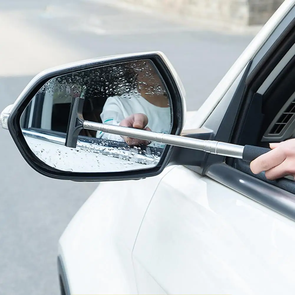 Essuie-glace de rétroviseur rétractable, essuie-glace rapide pour enlever  l'eau, serviette de nettoyage des vitres de voiture - AliExpress