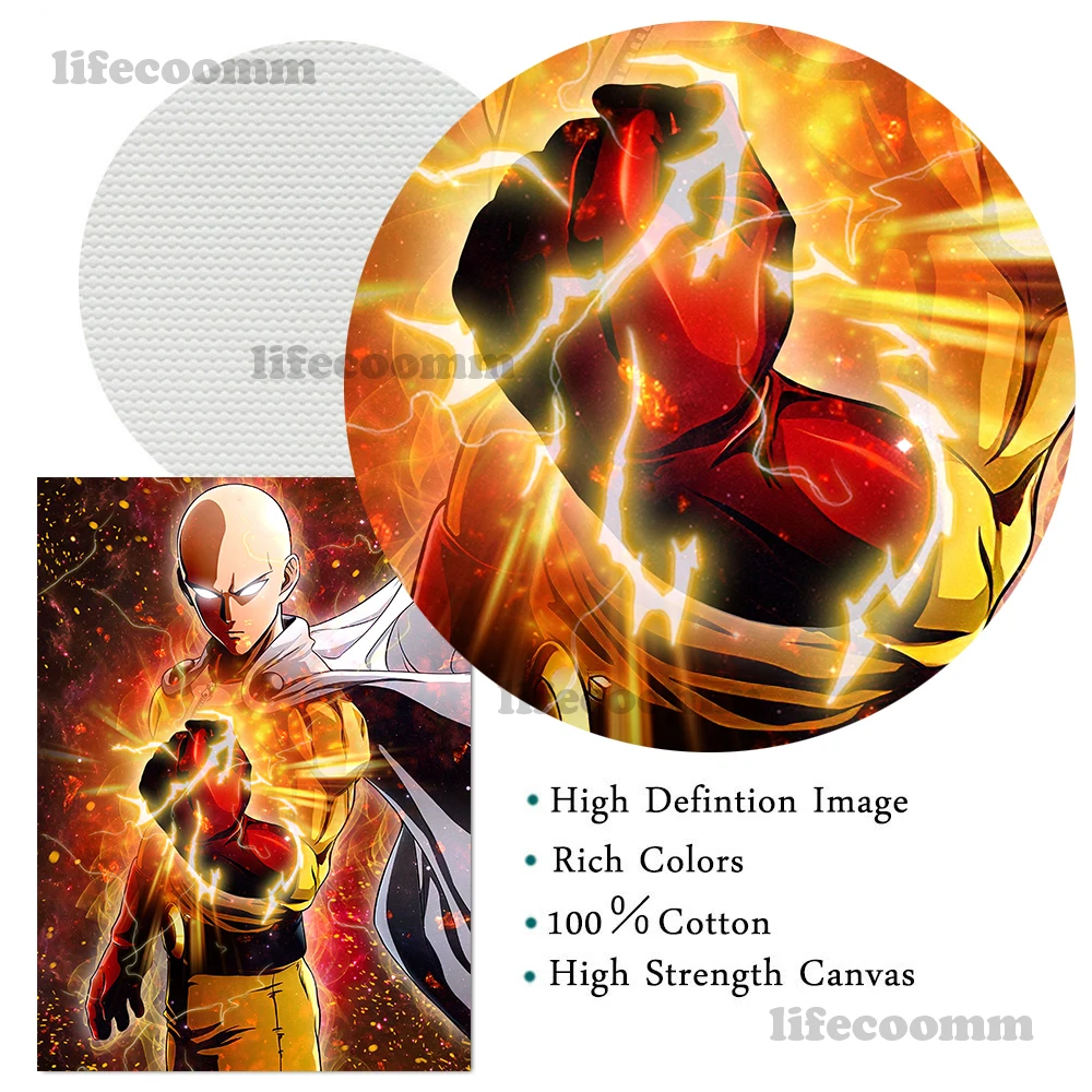 Saitama One Punch Man Hero Manga Anime Poster Canvas Art Prints Wallpaper,8  x 10 Inches,No Frame,8PCS - AliExpress